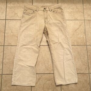 Vintage Eddie Bauer corduroy pants distressed 34x34